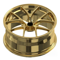 For Custom Forged Wheels Brushed Gold 17-22 Inch 6061-T6 Aluminum Monoblock 4 Pieces New 40Mm ET Concave Design
