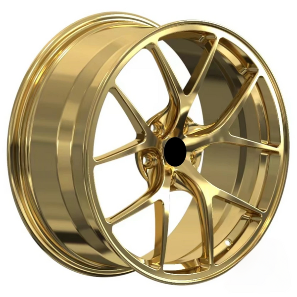 For Custom Forged Wheels Brushed Gold 17-22 Inch 6061-T6 Aluminum Monoblock 4 Pieces New 40Mm ET Concave Design
