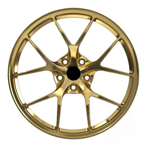 For Custom Forged Wheels Brushed Gold 17-22 Inch 6061-T6 Aluminum Monoblock 4 Pieces New 40Mm ET Concave Design