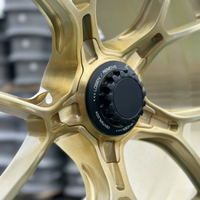 Custom Forged Wheels Brushed Gold 19 20 21 Inch Centr Lock Style Forged Wheels