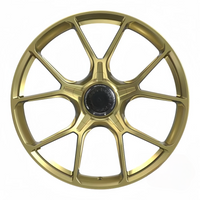 Custom Forged Wheels Brushed Gold 19 20 21 Inch Centr Lock Style Forged Wheels