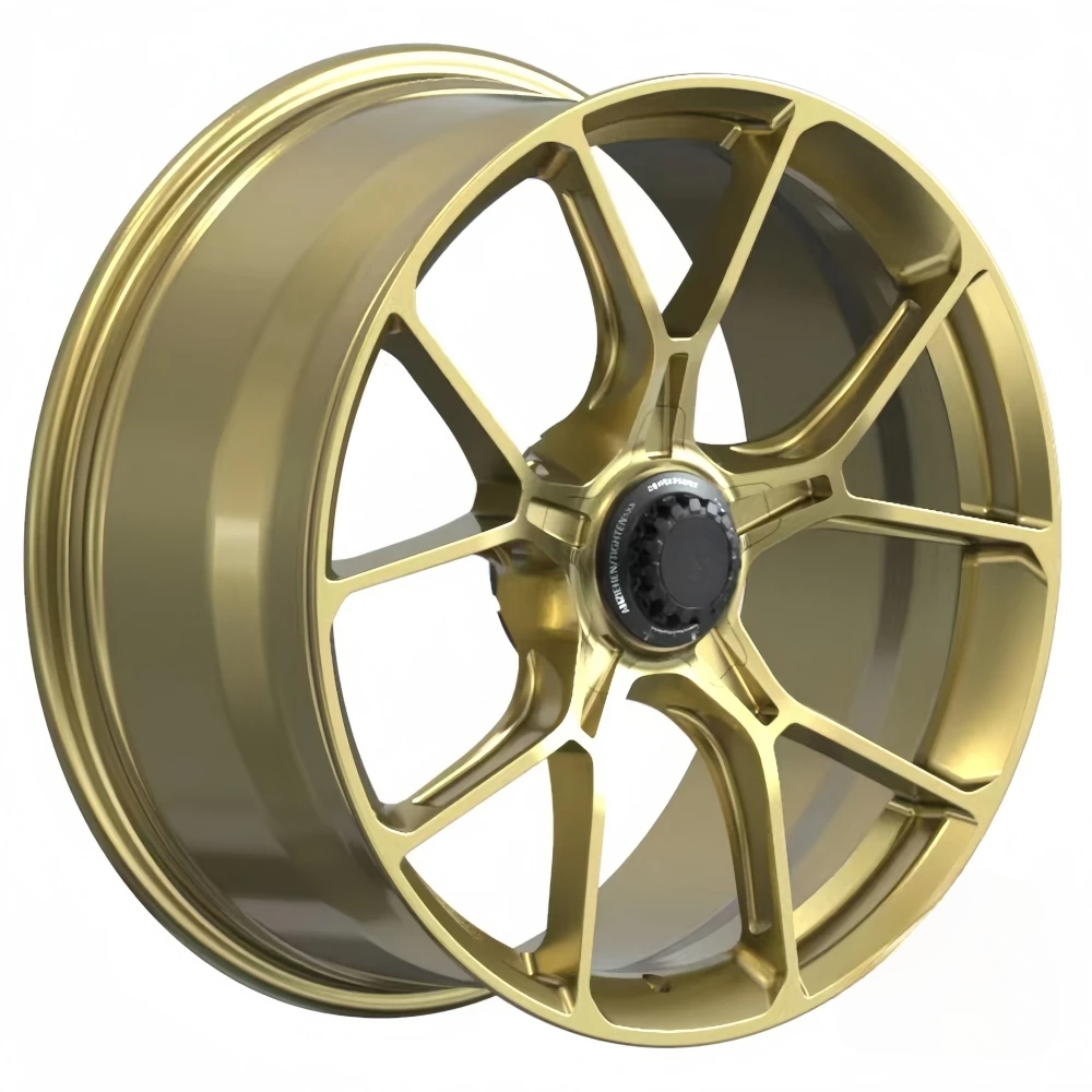 Custom Forged Wheels Brushed Gold 19 20 21 Inch Centr Lock Style Forged Wheels