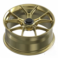 Custom Forged Wheels Brushed Gold 19 20 21 Inch Centr Lock Style Forged Wheels